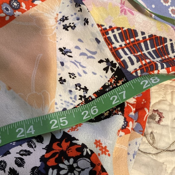 Gap patchwork look short kimono with side seam pockets - Picture 6 of 7